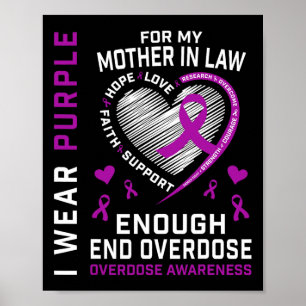 Poster Camisa de Conscientização sobre o Fim do Overdose