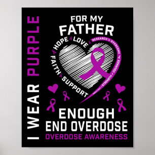 Poster Camisa de conscientização sobre o fim do overdose