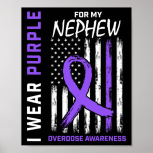 Poster Camisa de conscientização sobre overdose de sobrin