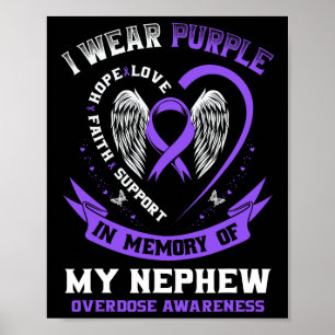 Poster Camisa de Conscientização sobre Overdose em Memóri