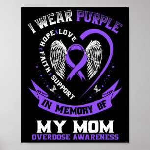 Poster Camisa de Conscientização sobre Overdose em Memóri