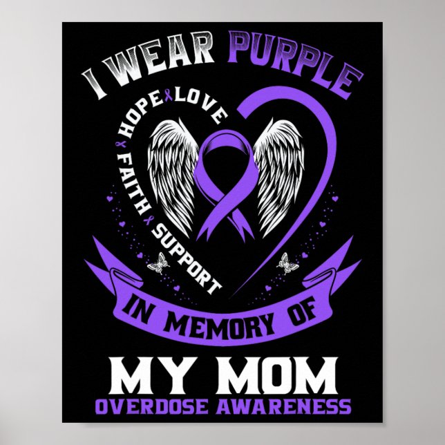 Poster Camisa de Conscientização sobre Overdose em Memóri (Frente)