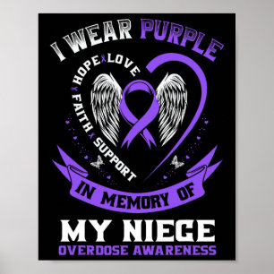 Poster Camisa de Conscientização sobre Overdose em Memóri