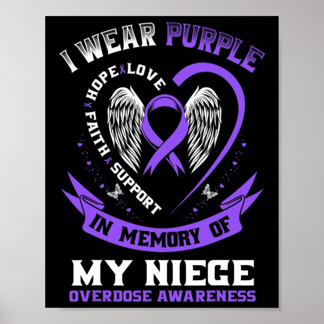 Poster Camisa de Conscientização sobre Overdose em Memóri (Frente)