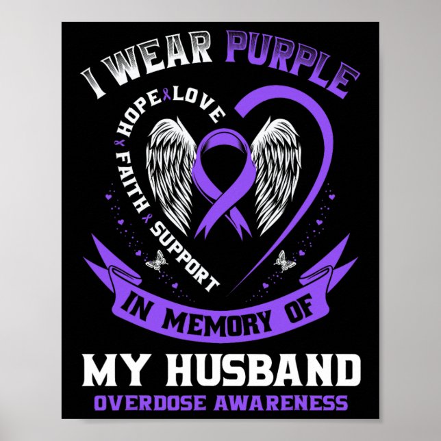 Poster Camisa de Conscientização sobre Overdose em Memóri (Frente)