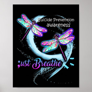 Poster Camisa de Conscientização sobre Suicídio Apenas Re