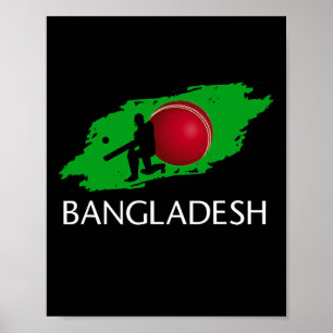 Poster Camisa de críquete do Ngladesh Tsman