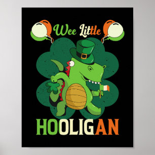 Poster Camisa de Dia de São Patrício era criança de hooli