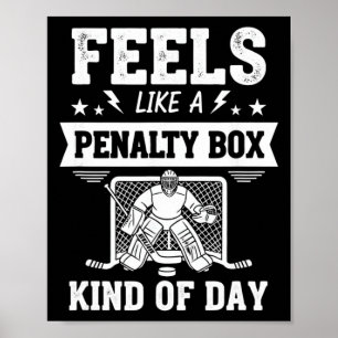 Poster Camisa de Dia Tipo Caixa de Penalidade Engraçado H
