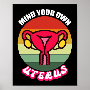 Poster Camisa de Direitos Reprodutivos Camisa Pró-Choque