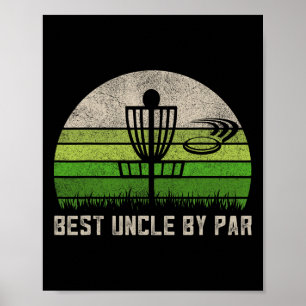 Poster Camisa de Disc Golf Vintage, Roupas de Tio do Dia 