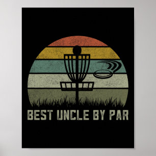 Poster Camisa de Disco Golf Vintage, Roupas para Dia dos 