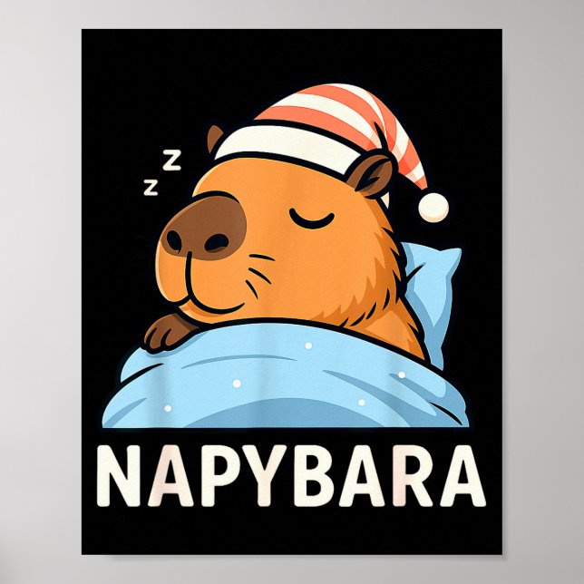 Poster Camisa de dormir Capivara para meninos (Frente)