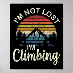 Poster Camisa de Escalada em Rocha - Presentes para Monta
