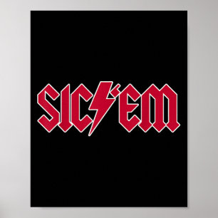Poster Camisa de Espírito de Futebol do Ensino Médio Sice