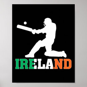Poster Camisa de Fã de Críquete da Irlanda 2025 Críquete