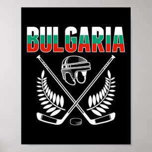 Poster Camisa de Fã de Hóquei no Gelo da Bulgária - Apoie