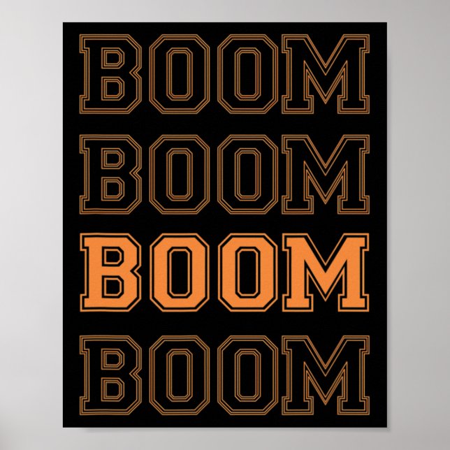 Poster Camisa de Fã do Time Índia Bumrah - Boom Boom Boom (Frente)