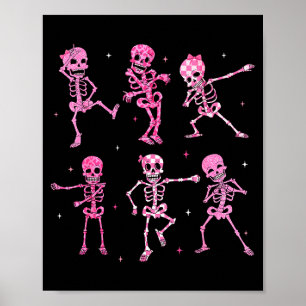 Poster Camisa de Fantasia de Halloween de Esqueleto Dança