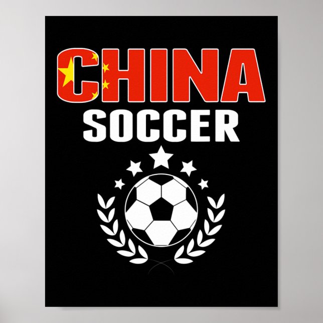 Poster Camisa de Fãs de Futebol Orgulhosos da China Orgul (Frente)