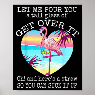 Poster Camisa de Flamingo Deixa Eu Te Ur Um Gl Alto De Su