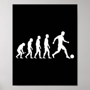 Poster Camisa de Futebol Evolution Design Divertido Evolu
