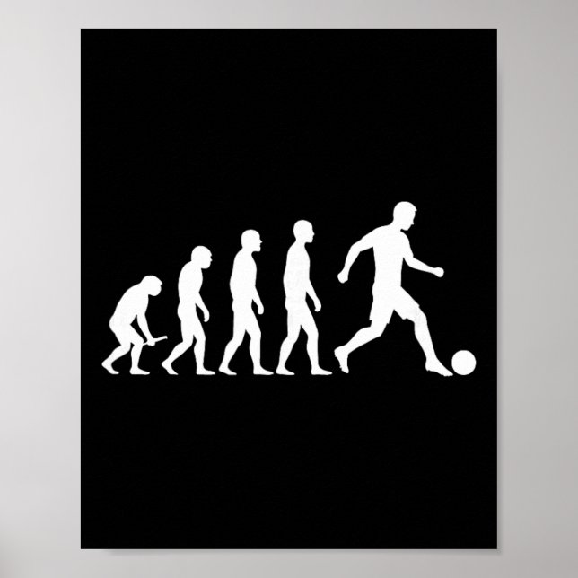 Poster Camisa de Futebol Evolution Design Divertido Evolu (Frente)