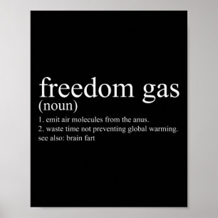 Poster Camisa de Gás de Liberdade Definição Sarcástica Ro