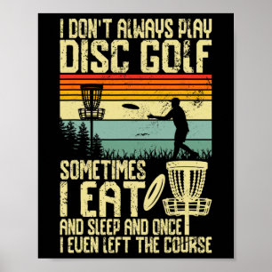 Poster Camisa De Golfe De Disco Para Pai Masculino Disco