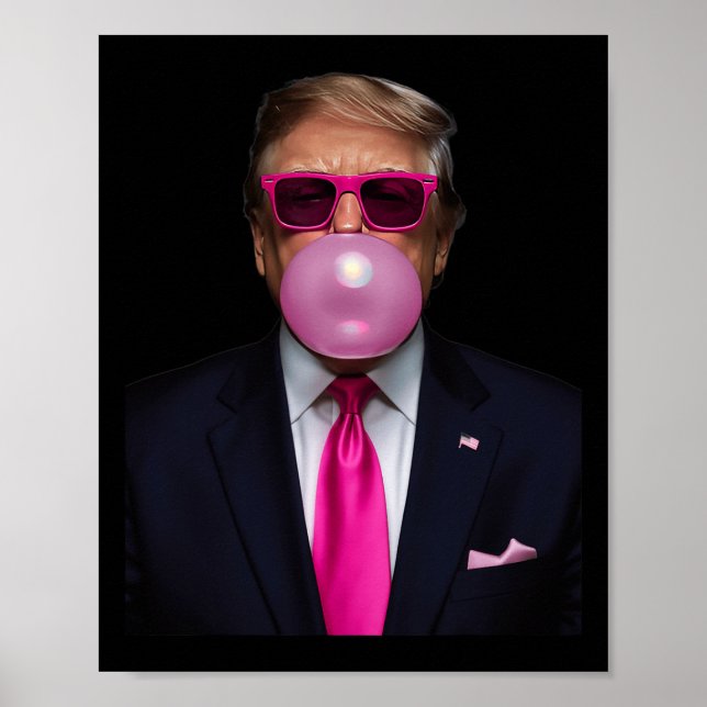 Poster Camisa De Goma-Bola-Rosa 2024 Votação Presidente F (Frente)