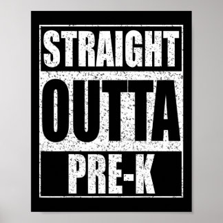 Poster Camisa De Graduação Pré-Escolar Fora De k