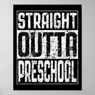Poster Camisa de Graduação Pré-k fora da pré-escola