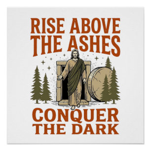 Póster Camisa de gravura de citação da Caverna da Ressurr