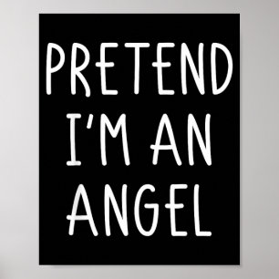 Poster Camisa de Halloween Fingir um Anjo