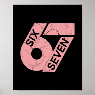 Poster Camisa de jogador número 67 rosa e branca Uniforme
