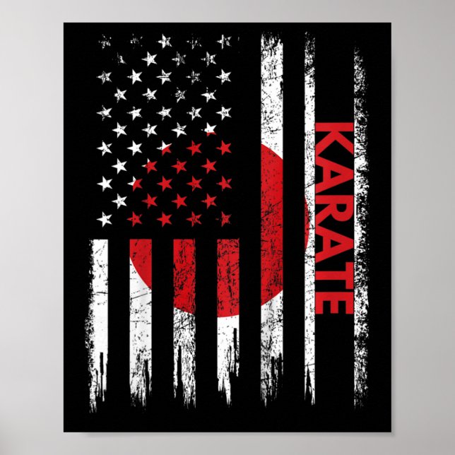 Poster Camisa de Karate para Crianças Presentes de Artes  (Frente)