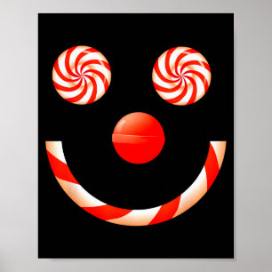 Poster Camisa de Natal de Listras para Crianças Adolescen