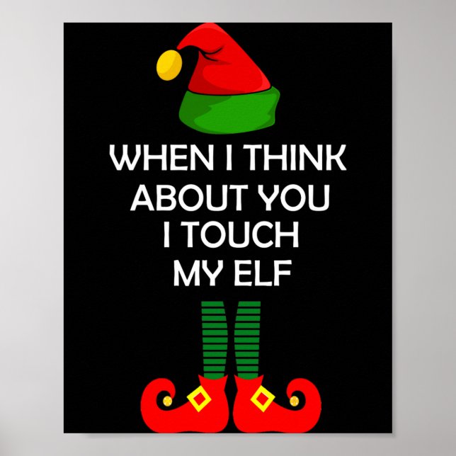 Poster Camisa de Natal Inadequada Piada de Natal (Frente)