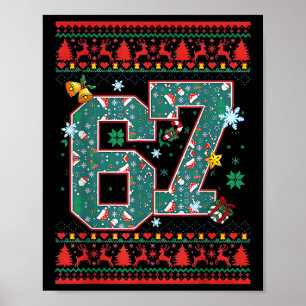 Poster Camisa de Natal Retro 67 Seis Sete Meme