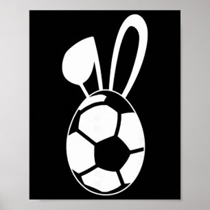 Poster Camisa de Ovo de Futebol Fofo - Presente de Ovo de