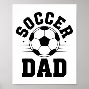 Poster Camisa de Pai de Futebol Para Fim de Semana de Pai
