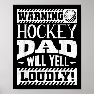 Poster Camisa de Pai de Hóquei em Campo para Homens Amant