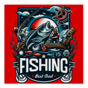 Póster Camisa de peixe personalizada