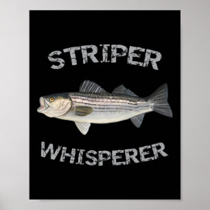 Poster Camisa de Pesca Striper Whisperer Listrada B 