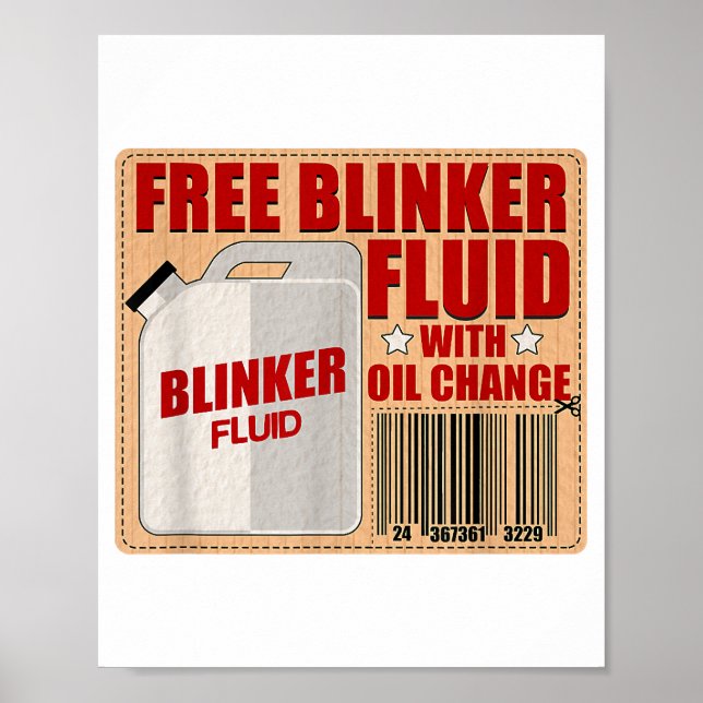 Poster Camisa de presente Fluid Idiot Gag para Cegas de C (Frente)