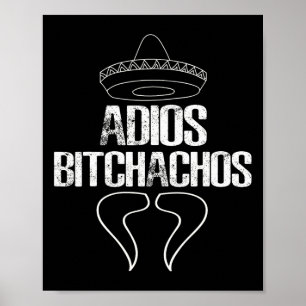 Poster Camisa de presentes do partido Adios Achos Cinco d