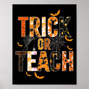 Poster Camisa De Professores De Dias de as Bruxas engraça