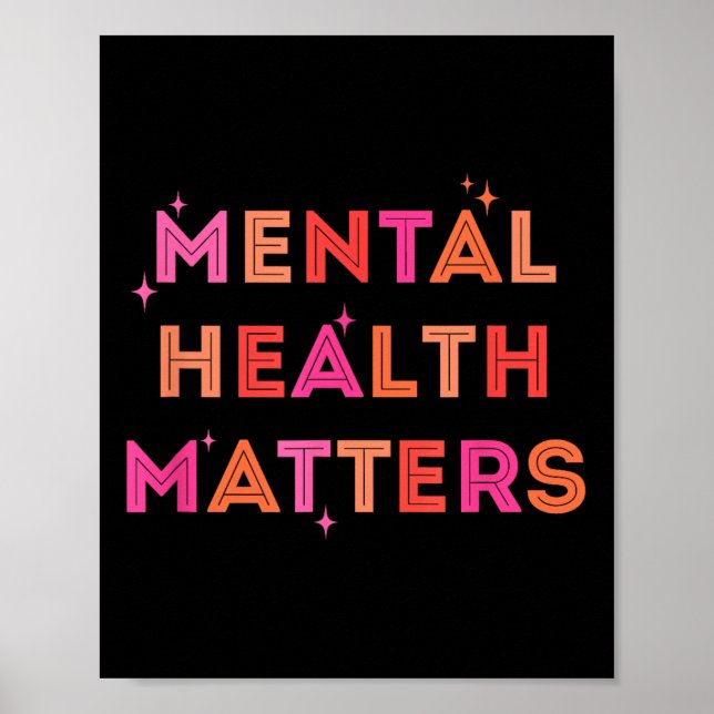 Poster Camisa De Saúde Mental, Sensibilização Para A Saúd (Frente)