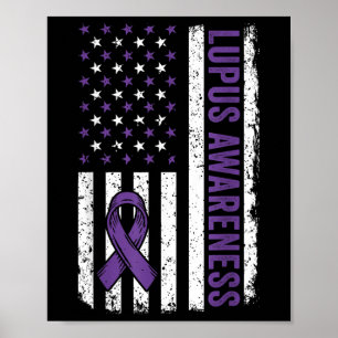 Poster Camisa De Sensibilização Lupus Vestimos Roxo Para