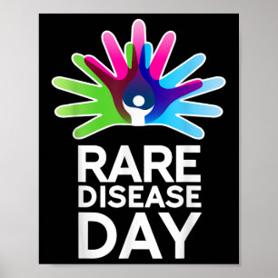 Poster Camisa de Sensibilização Raras - Doença Raras Dia